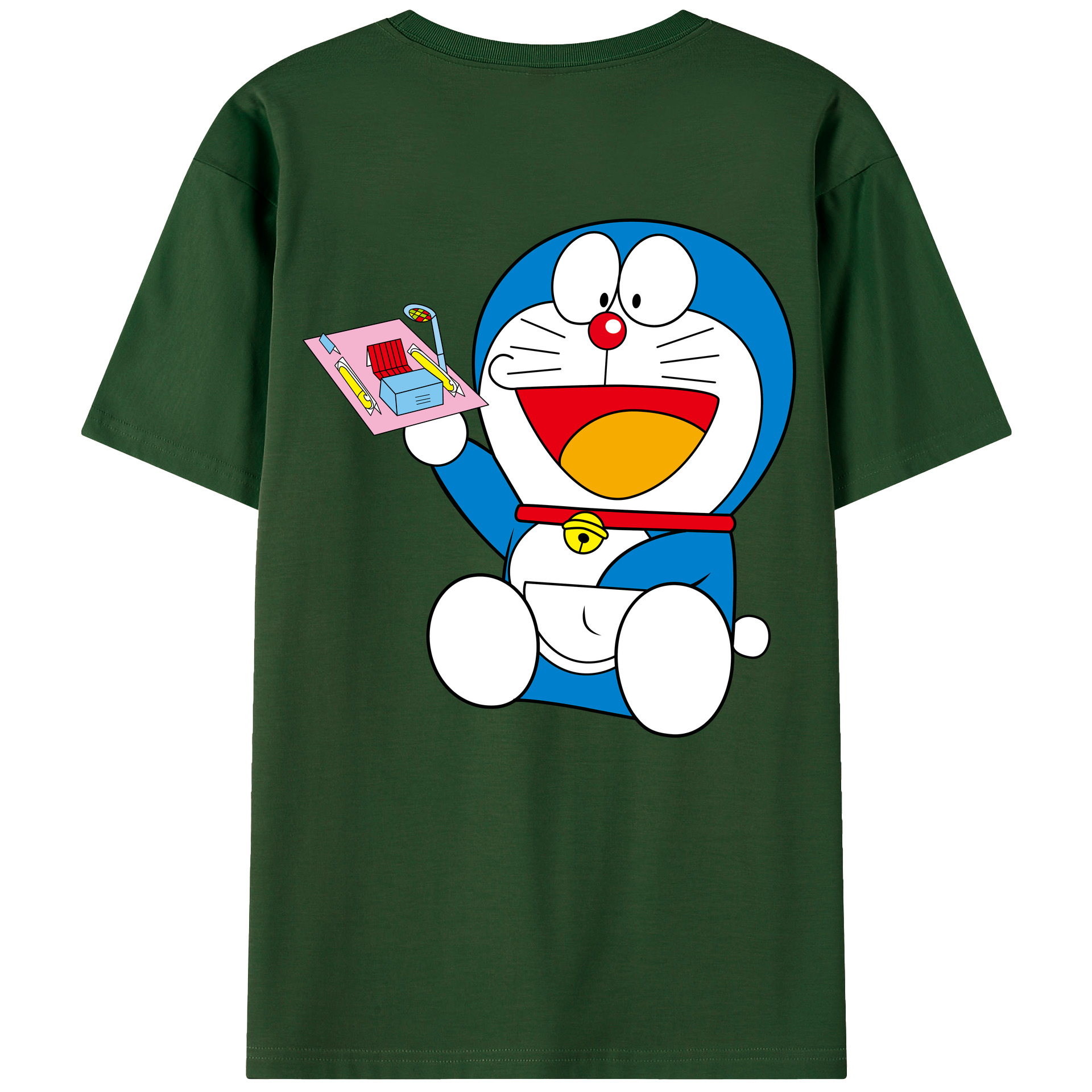 （画像用） ドラえもん Doraemon 綿100％半袖Tシャツ（背面プリント）